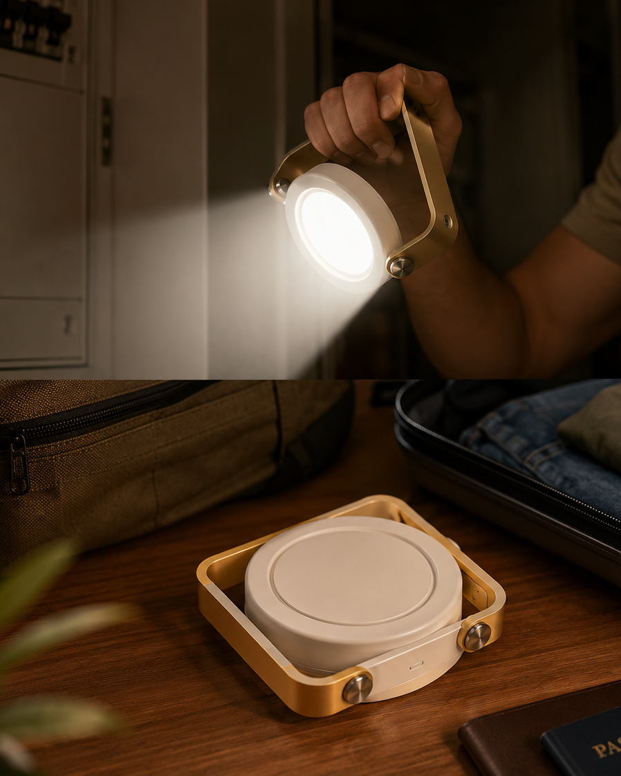 WishChamber LumiFold™ Foldable Lantern With Flashlight